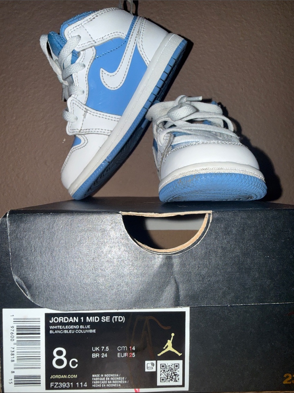 Jordan Kids Sneakers - White & Legend Blue